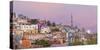 Mexico, Guanajuato. Moonset over the City-Jaynes Gallery-Stretched Canvas