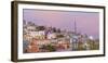 Mexico, Guanajuato. Moonset over the City-Jaynes Gallery-Framed Photographic Print