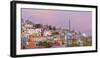 Mexico, Guanajuato. Moonset over the City-Jaynes Gallery-Framed Photographic Print