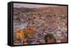 Mexico, Guanajuato. Panoramic Overview of City-Jaynes Gallery-Framed Stretched Canvas