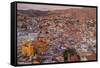 Mexico, Guanajuato. Panoramic Overview of City-Jaynes Gallery-Framed Stretched Canvas