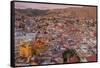 Mexico, Guanajuato. Panoramic Overview of City-Jaynes Gallery-Framed Stretched Canvas