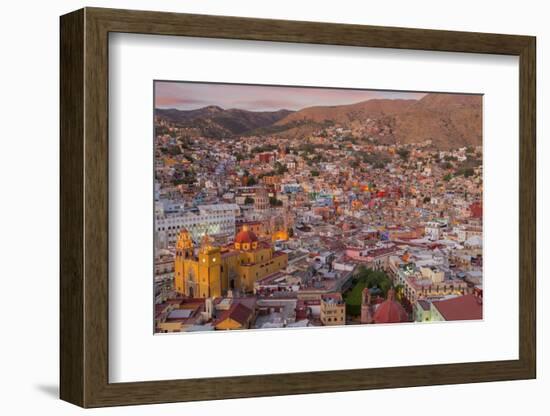 Mexico, Guanajuato. Panoramic Overview of City-Jaynes Gallery-Framed Photographic Print