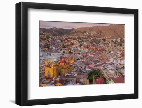 Mexico, Guanajuato. Panoramic Overview of City-Jaynes Gallery-Framed Photographic Print