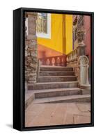 Mexico, Guanajuato, Steps and Shadows-Rob Tilley-Framed Stretched Canvas