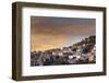 Mexico, Guanajuato. the Colorful Homes and Buildings of Guanajuato at Sunset-Judith Zimmerman-Framed Photographic Print