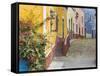 Mexico, Guanajuato. View of Street and Colorful Buildings-Jaynes Gallery-Framed Stretched Canvas