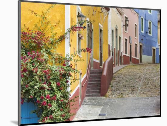Mexico, Guanajuato. View of Street and Colorful Buildings-Jaynes Gallery-Mounted Photographic Print