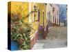 Mexico, Guanajuato. View of Street and Colorful Buildings-Jaynes Gallery-Stretched Canvas