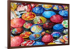 Mexico, Jalisco. Bowls for Sale in Street Market-Steve Ross-Framed Photographic Print