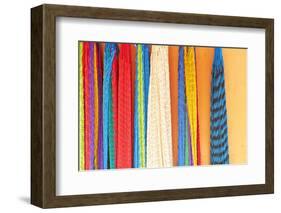 Mexico, Jalisco. Colorful Hammocks Sold by Street Vendors-Steve Ross-Framed Photographic Print