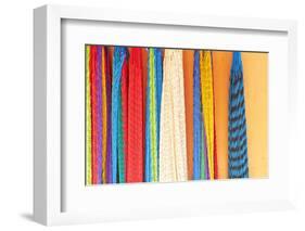 Mexico, Jalisco. Colorful Hammocks Sold by Street Vendors-Steve Ross-Framed Photographic Print