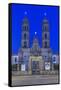 Mexico, Jalisco, Guadalajara, Zapopan Basilica at Dawn-Rob Tilley-Framed Stretched Canvas