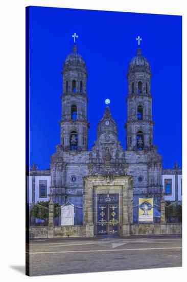 Mexico, Jalisco, Guadalajara, Zapopan Basilica at Dawn-Rob Tilley-Stretched Canvas