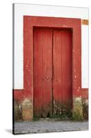 Mexico, Jalisco, San Sebastian del Oeste. Colorful Rustic Door-Steve Ross-Stretched Canvas