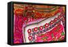 Mexico, Jalisco. Textiles for Sale at Street Market-Steve Ross-Framed Stretched Canvas