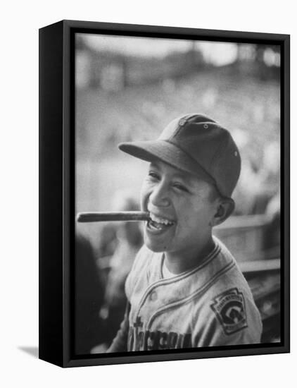 Mexico Little League Team Member after Winning the Championship Game-null-Framed Stretched Canvas