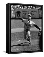Mexico Little League Team Member Angel Macias, During Little League Championship Game-null-Framed Stretched Canvas