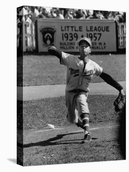 Mexico Little League Team Member Angel Macias, During Little League Championship Game-null-Stretched Canvas