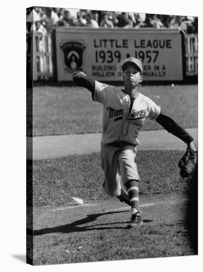 Mexico Little League Team Member Angel Macias, During Little League Championship Game-null-Stretched Canvas