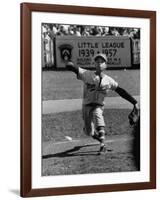 Mexico Little League Team Member Angel Macias, During Little League Championship Game-null-Framed Photographic Print