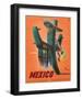 Mexico: Mariachi Cactus, c.1945-null-Framed Giclee Print