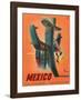 Mexico: Mariachi Cactus, c.1945-null-Framed Giclee Print