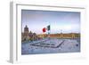 Mexico, Mexico City, Zocalo, Main Square, Lowering Of The Mexican Flag, National Palace, Palacio Na-John Coletti-Framed Photographic Print