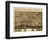 Mexico, Missouri - Panoramic Map-Lantern Press-Framed Art Print