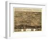 Mexico, Missouri - Panoramic Map-Lantern Press-Framed Art Print