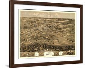 Mexico, Missouri - Panoramic Map-Lantern Press-Framed Art Print