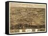 Mexico, Missouri - Panoramic Map-Lantern Press-Framed Stretched Canvas