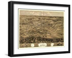 Mexico, Missouri - Panoramic Map-Lantern Press-Framed Art Print