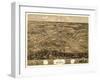 Mexico, Missouri - Panoramic Map-Lantern Press-Framed Art Print