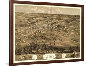 Mexico, Missouri - Panoramic Map-Lantern Press-Framed Art Print