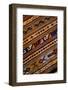 Mexico, Oaxaca, Detail of hand-woven rug using Zapotec Indian design-Paul Souders-Framed Photographic Print