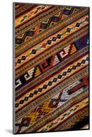 Mexico, Oaxaca, Detail of hand-woven rug using Zapotec Indian design-Paul Souders-Mounted Photographic Print