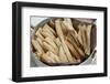 Mexico, Oaxaca Province, Oaxaca, Taquitos on Display in Market-Merrill Images-Framed Photographic Print