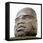 Mexico: Olmec Head-null-Framed Stretched Canvas