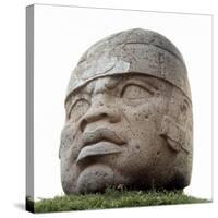 Mexico: Olmec Head-null-Stretched Canvas