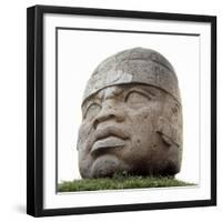 Mexico: Olmec Head-null-Framed Giclee Print