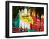 Mexico, Pacific Coast, Guerrero, Ixtapa, Catcha La Ola Surf Shop Sign-Walter Bibikow-Framed Photographic Print