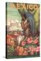 Mexico Poster, Native Woman-null-Stretched Canvas