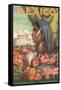 Mexico Poster, Native Woman-null-Framed Stretched Canvas