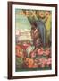 Mexico Poster, Native Woman-null-Framed Art Print