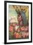 Mexico Poster, Native Woman-null-Framed Art Print