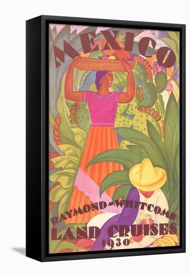 Mexico Poster, Orozco-esque-null-Framed Stretched Canvas