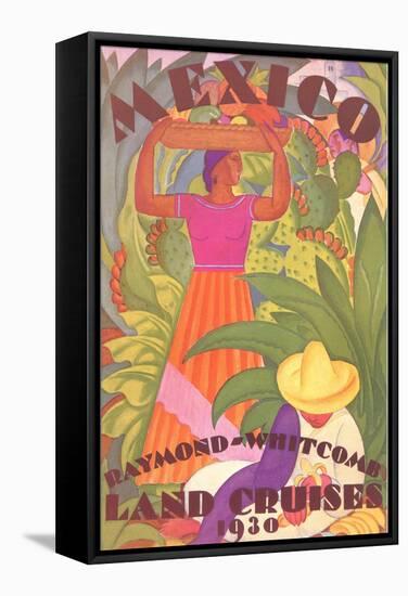 Mexico Poster, Orozco-esque-null-Framed Stretched Canvas