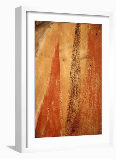 Mexico, San Miguel de Allende. Abstract Wall Pattern-Don Paulson-Framed Photographic Print