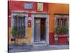 Mexico, San Miguel de Allende, Back streets of the town with colorful buildings-Terry Eggers-Stretched Canvas